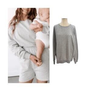 Storq‎ Foundation Gray Organic Cotton Sweatshirt Pullover Size 5 XL